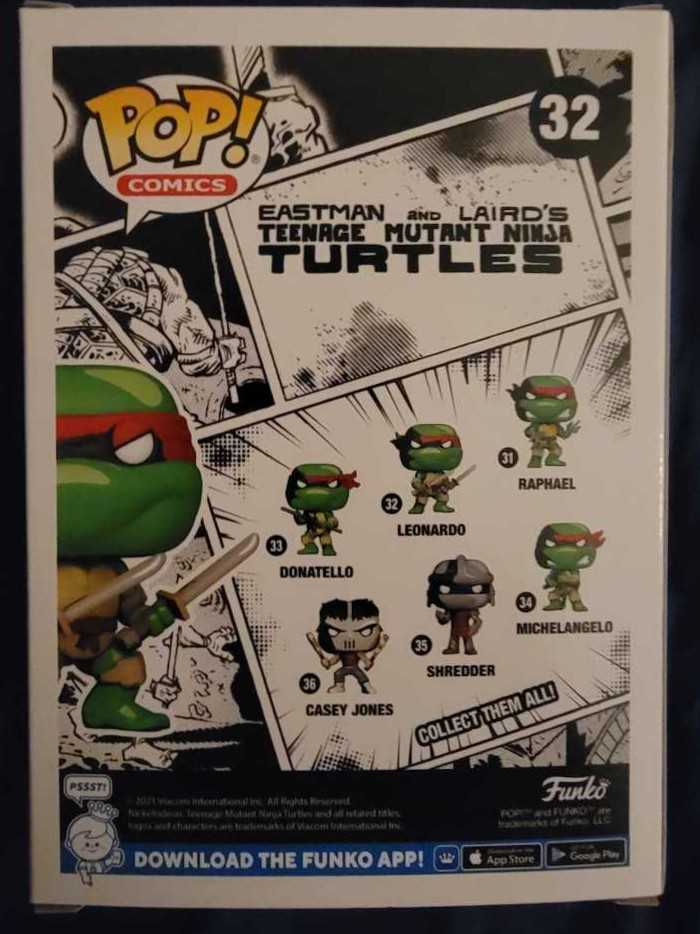 TMNT -32- Leonardo - Teenage Mutant Ninja Turtles vinyl figure collectible [Barcode 889698606523] - Main Image 2