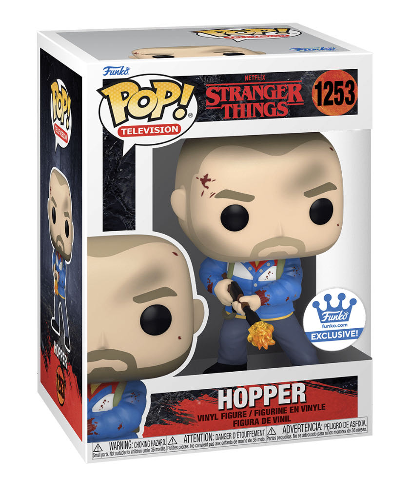 Hopper Stranger Things 4:  1253 Hopper - Stranger Things vinyl figure collectible [Barcode 889698623872] - Main Image 2