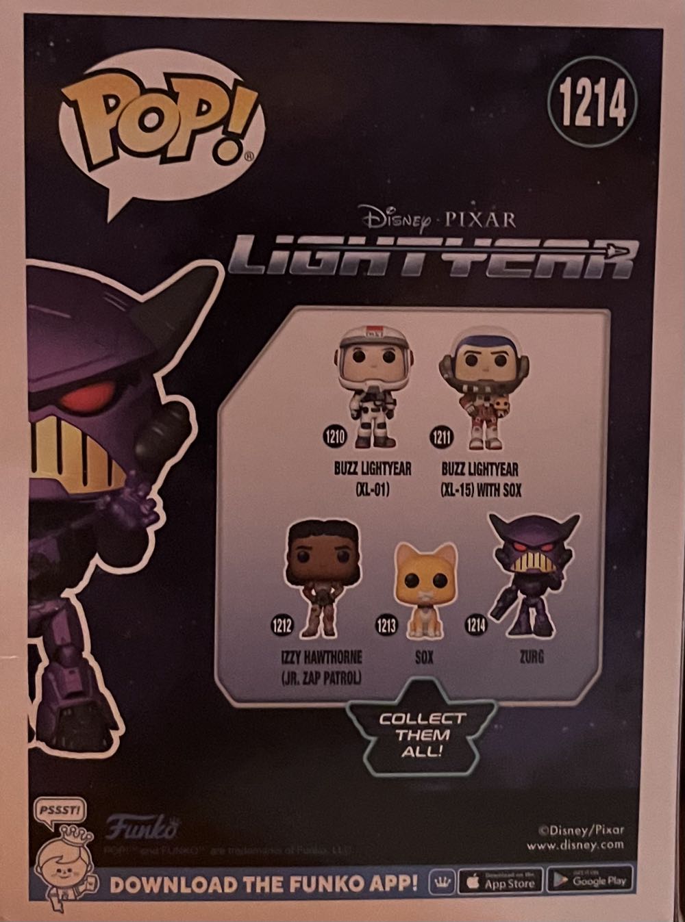 Lightyear -1214- Zurg  vinyl figure collectible [Barcode 889698639521] - Main Image 2