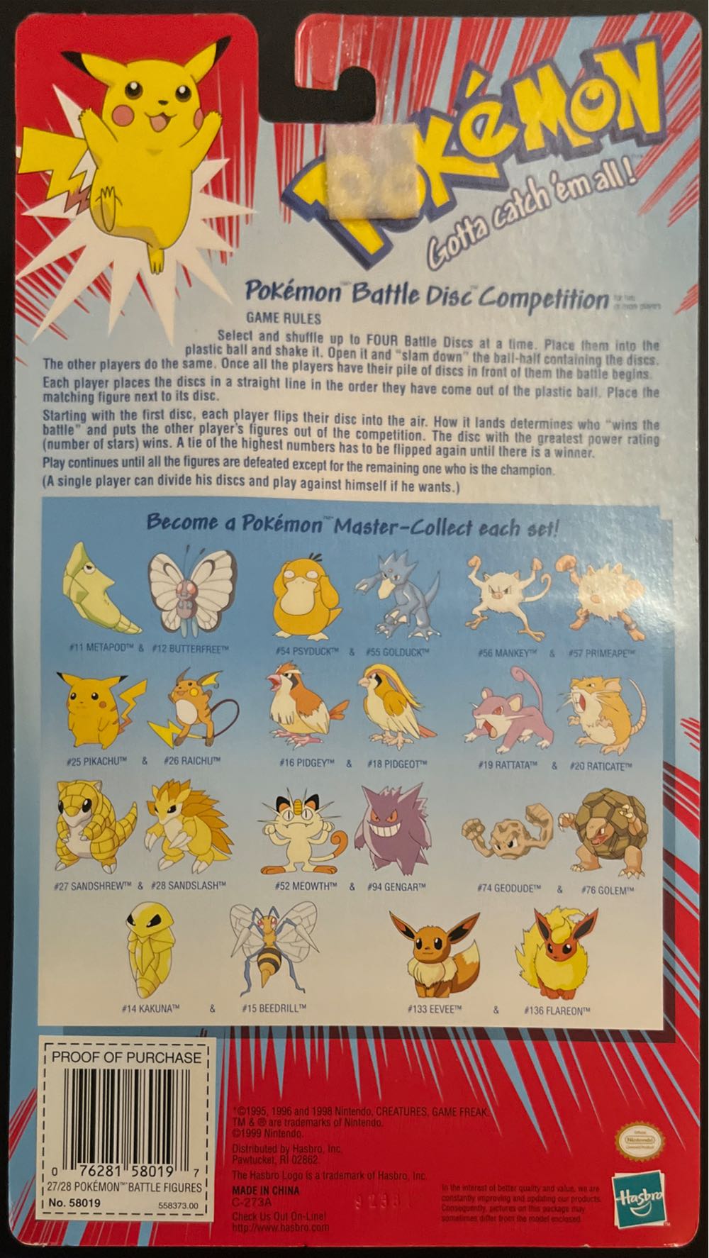 #27 Sandshrew #28 Sandslash Sealed Hasbro Pokémon Battle Figures - Pokémon vinyl figure collectible [Barcode 076281580197] - Main Image 2