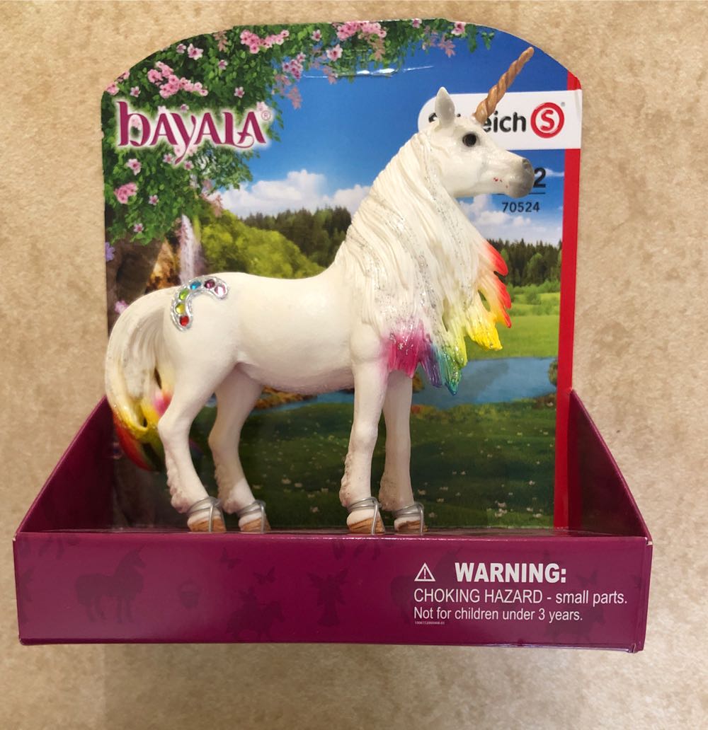 Schleich Bayala Glitter Rainbow Unicorn Mare With Rhinestones  vinyl figure collectible [Barcode 4005086705241] - Main Image 2