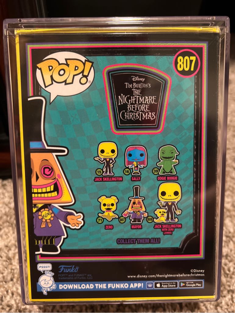 Mayor #807 - The Nightmare Before Christmas vinyl figure collectible [Barcode 889698639613] - Main Image 2