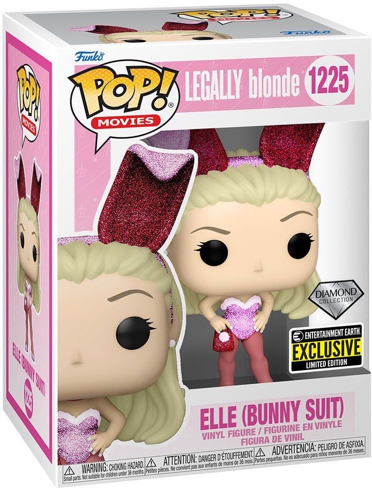Funko Pop! Legally Blonde: Elle Woods Bunny Diamond Glitter # Exclusive - Funko vinyl figure collectible [Barcode 889698588034] - Main Image 2