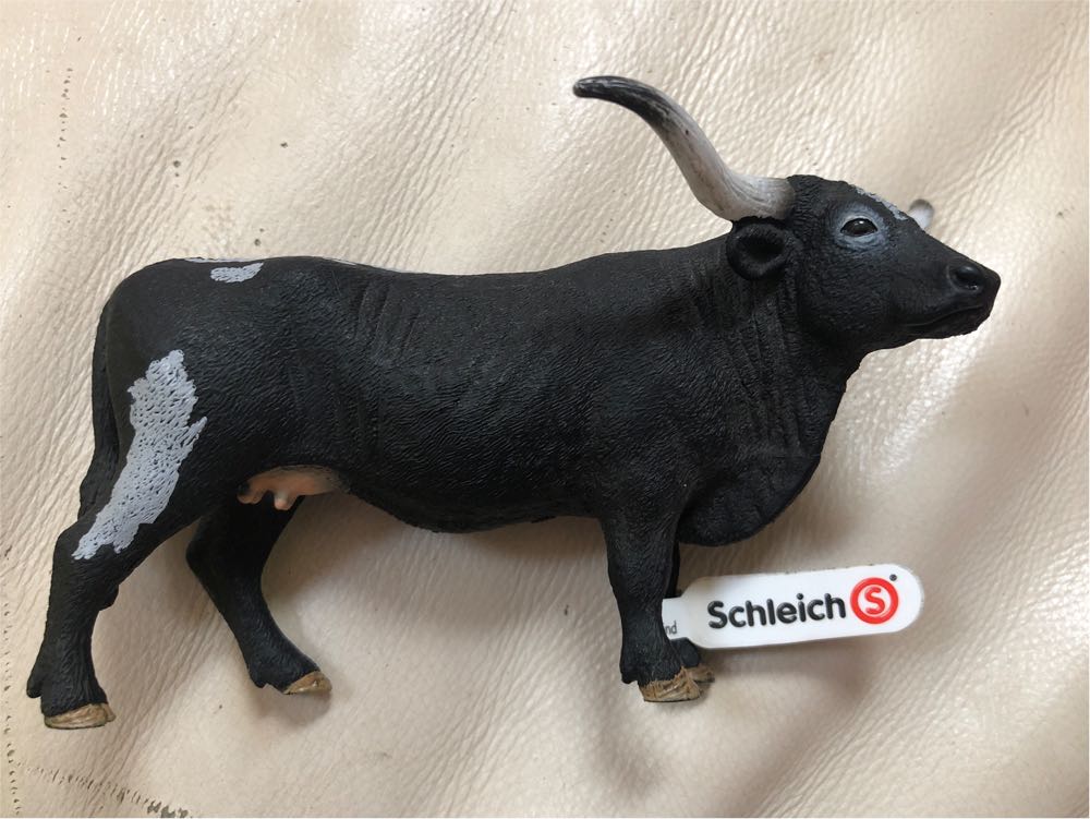 Schleich Farm World   Texas Longhorn Cow  vinyl figure collectible [Barcode 4055744019852] - Main Image 2