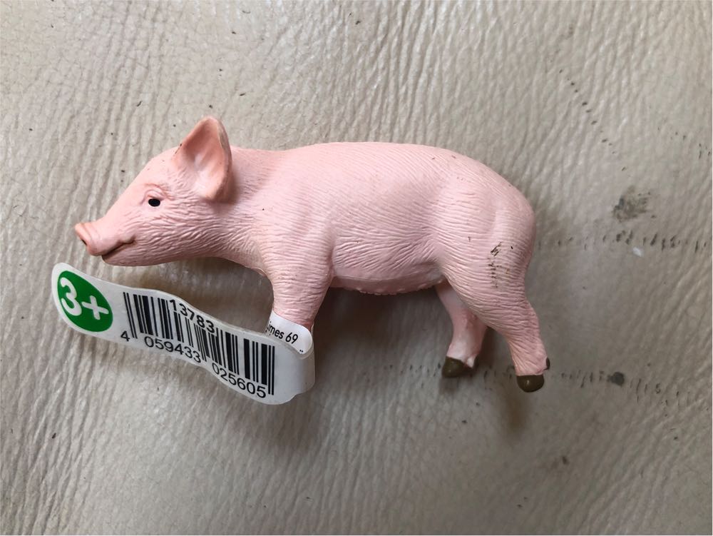 Schleich Farm World Piglet Standing Educational Figurine For Kids Ages 3-8 Pink  vinyl figure collectible [Barcode 4059433025605] - Main Image 2