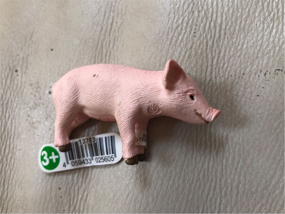 Schleich Farm World Piglet Standing Educational Figurine For Kids Ages 3-8 Pink  vinyl figure collectible [Barcode 4059433025605] - Main Image 3