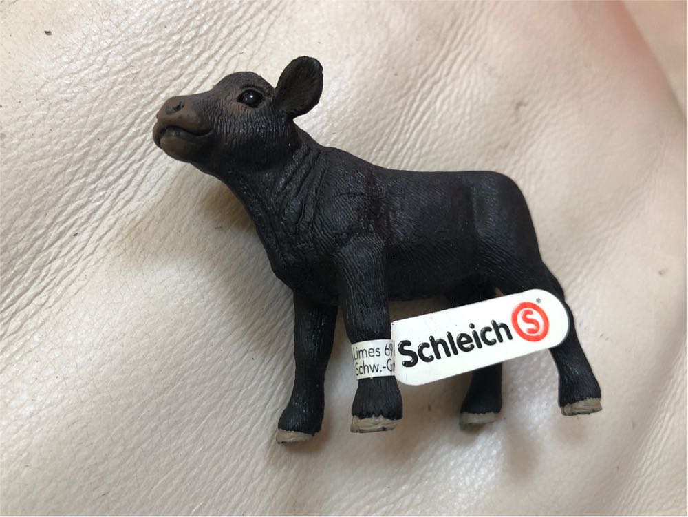 Schleich Farm World  Black Angus Calf  vinyl figure collectible [Barcode 4055744029530] - Main Image 3