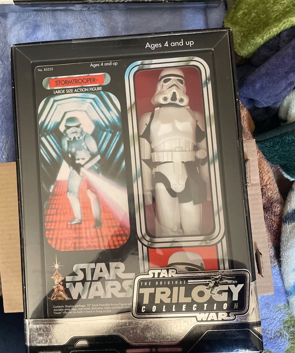 Wars 12” Stormtrooper Large Stormtrooper Hasbro Star Wars Original Trilogy Collection Stormtrooper Action  vinyl figure collectible [Barcode 076930852330] - Main Image 2