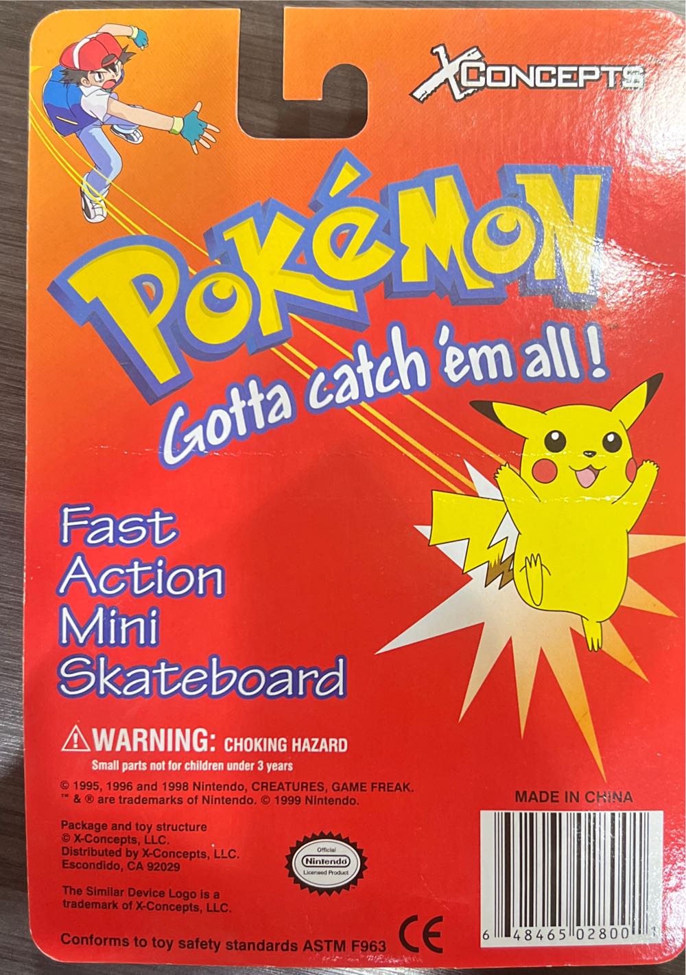 Mankey Xconcepts Pokémon Mini Skateboard - Pokémon vinyl figure collectible [Barcode 648465028001] - Main Image 2