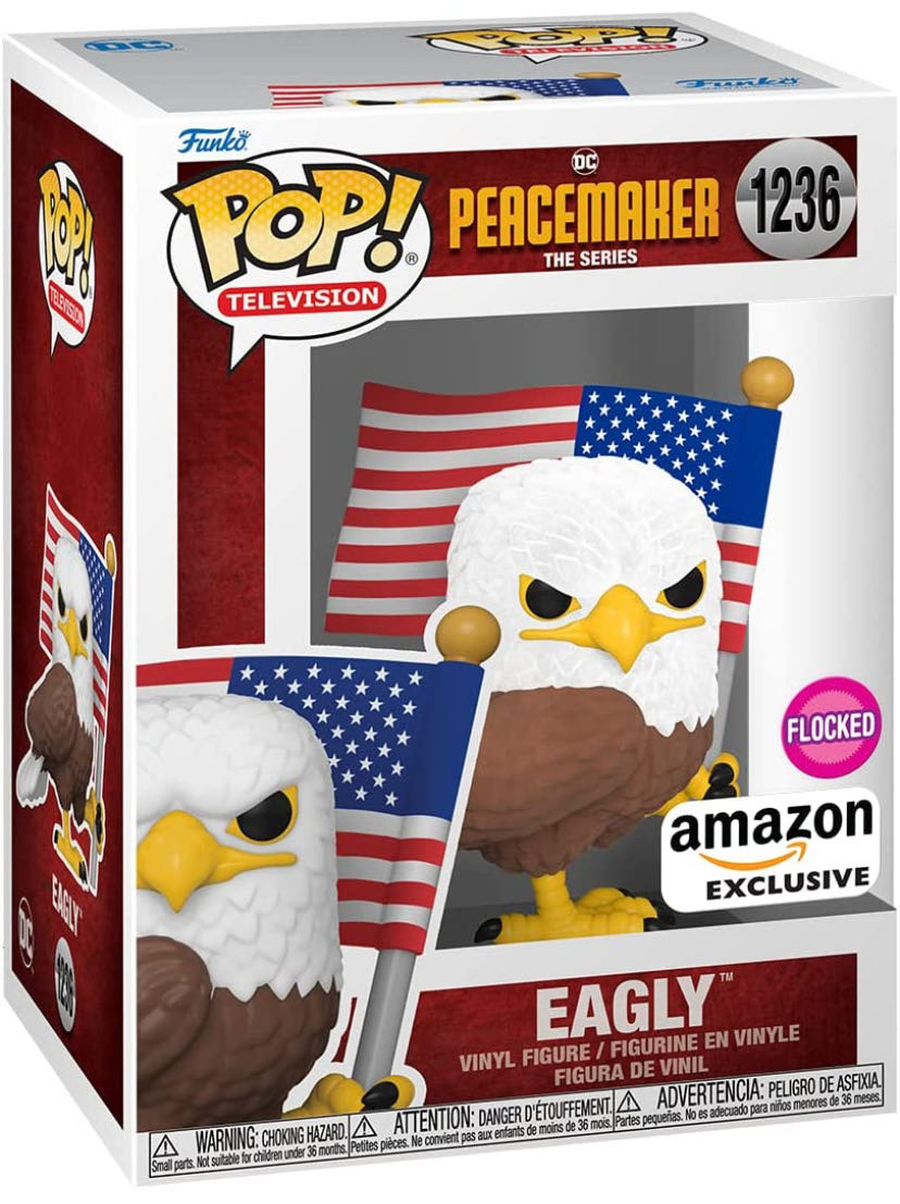 Funko Pop Peacemaker Eagly Flocked - DC Comics vinyl figure collectible [Barcode 889698649704] - Main Image 2