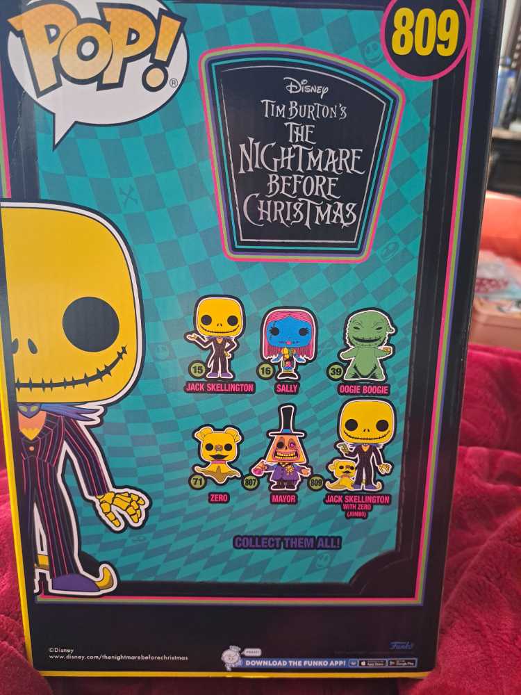 Jack Skellington With Zero #809 - Disney vinyl figure collectible [Barcode 889698639651] - Main Image 2