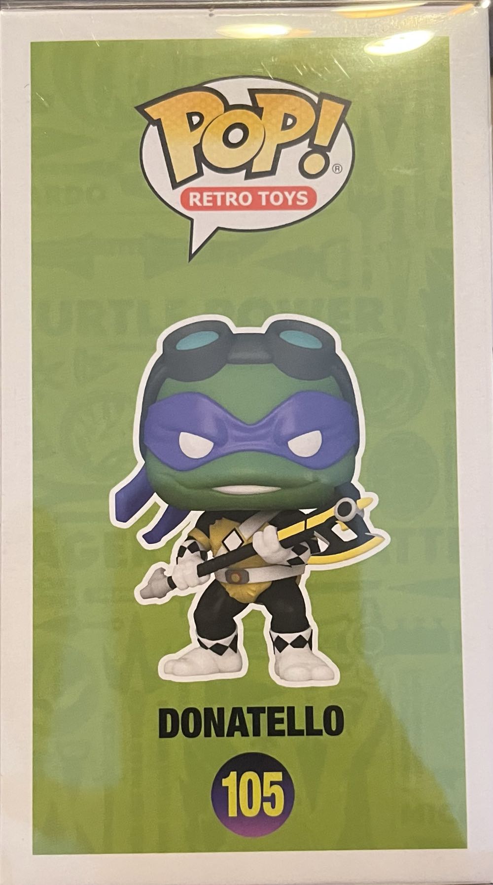 TMNT: Donatello as Black Ranger, #105 - Teenage Mutant Ninja Turtles vinyl figure collectible [Barcode 889698652506] - Main Image 3