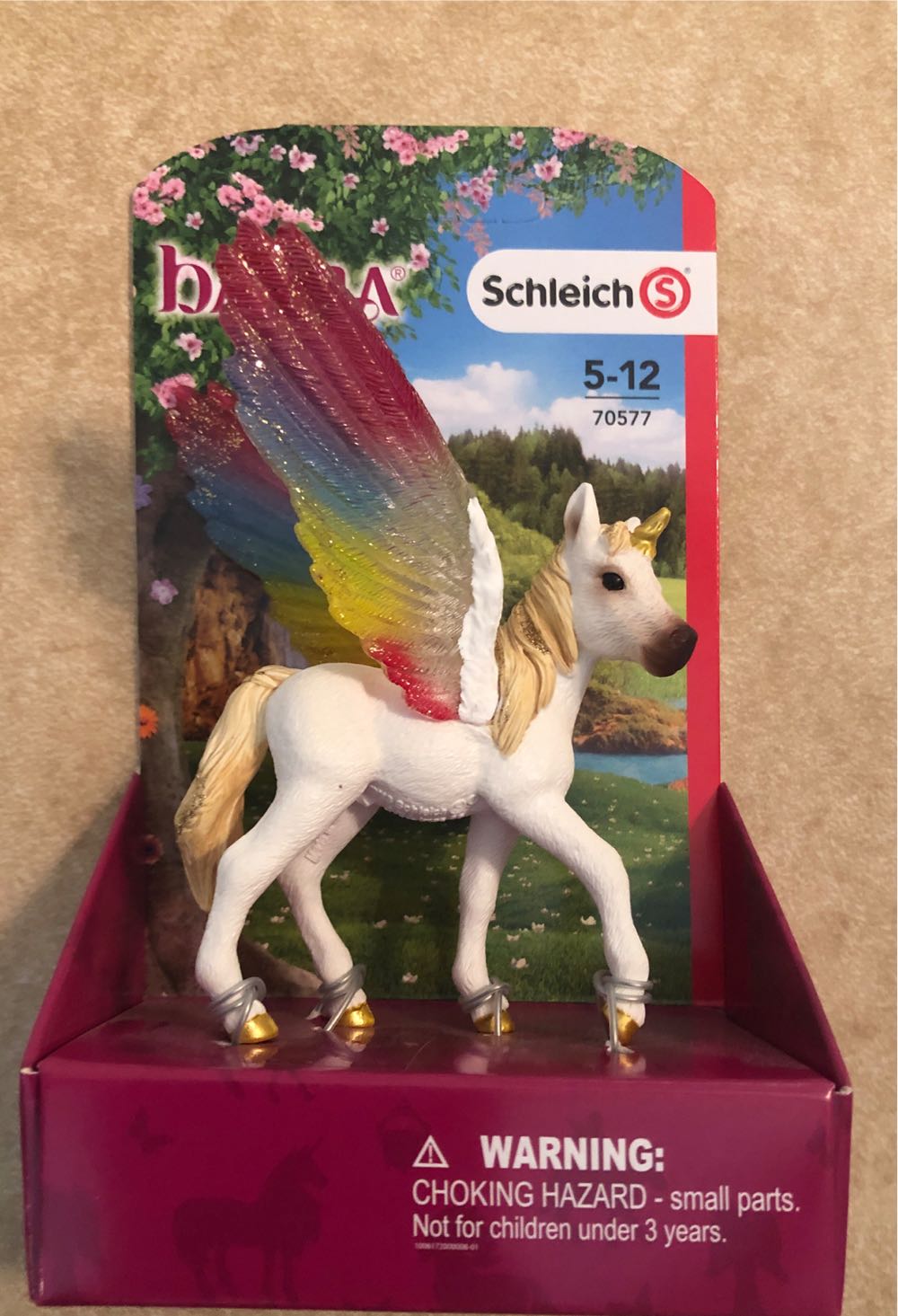 Schleich Bayala Unicorn Toys Unicorn Gifts For Girls And Boys 5-12 Years Old Winged Rainbow Unicorn Foal Multicolor Large  vinyl figure collectible [Barcode 4055744020438] - Main Image 2