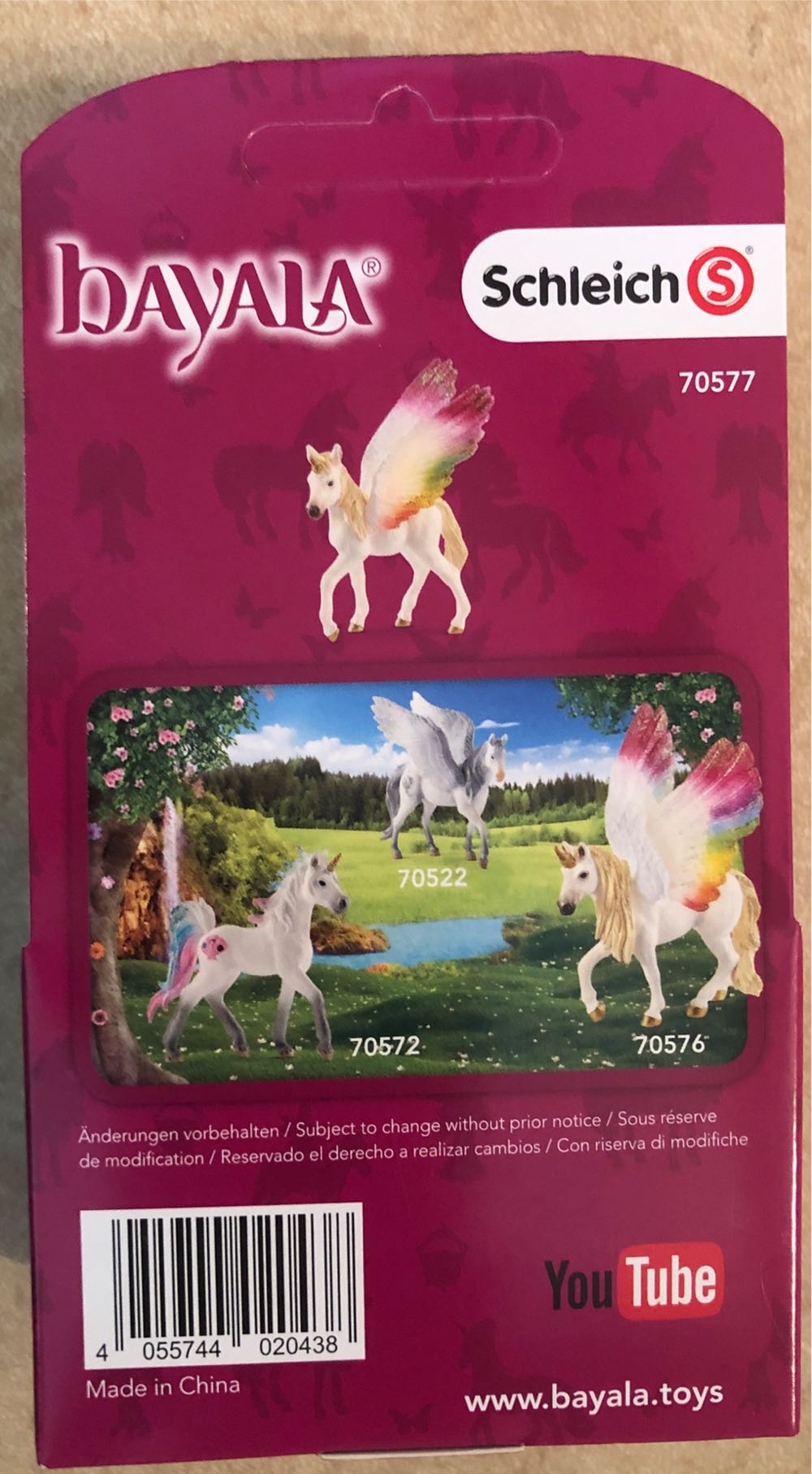 Schleich Bayala Unicorn Toys Unicorn Gifts For Girls And Boys 5-12 Years Old Winged Rainbow Unicorn Foal Multicolor Large  vinyl figure collectible [Barcode 4055744020438] - Main Image 3