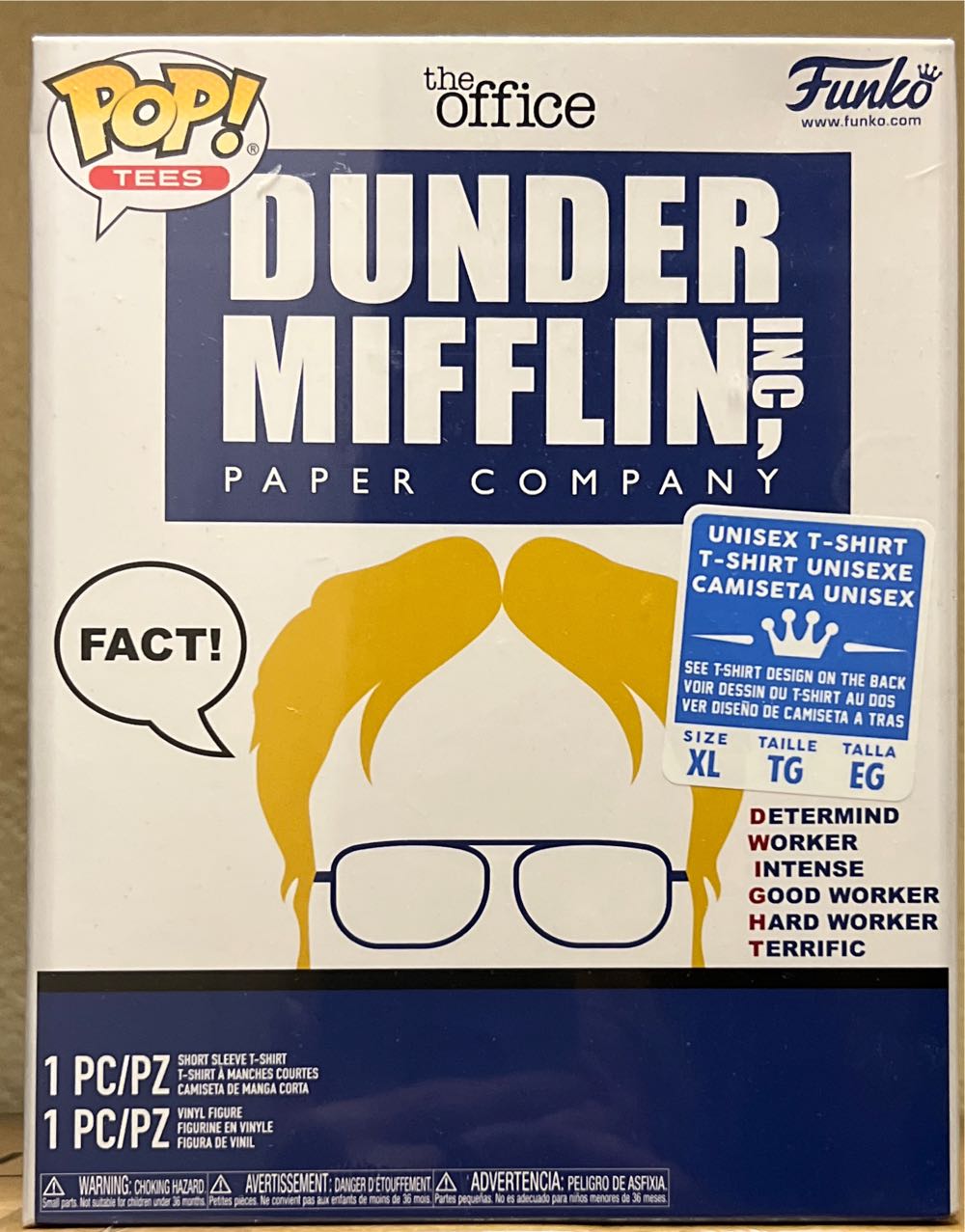 The Office/Dwight Schrute & T-Shirt  vinyl figure collectible [Barcode 889698443029] - Main Image 3