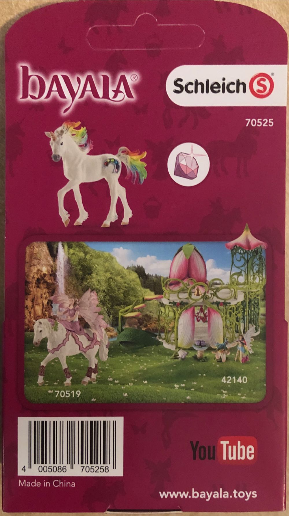 Schleich Bayala Unicorn  Rainbow Unicorn Foal  vinyl figure collectible [Barcode 4005086705258] - Main Image 3