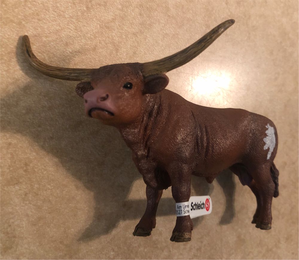 Schleich Farm World   Texas Longhorn Bull  vinyl figure collectible [Barcode 4055744018077] - Main Image 3