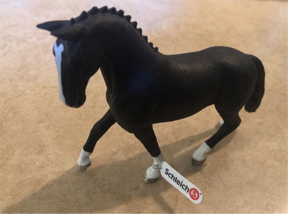 Schleich Horse Club  Hanoverian Mare Black  vinyl figure collectible [Barcode 4059433083438] - Main Image 3