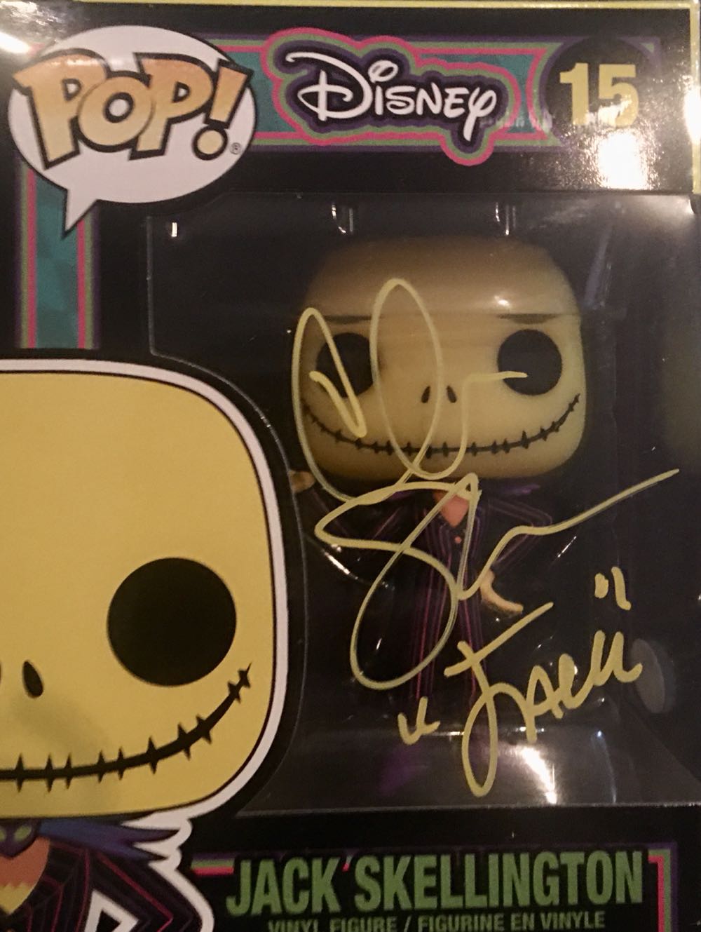 NBC Jack Skellington ( Blacklight ) - Disney vinyl figure collectible [Barcode 889698639606] - Main Image 2