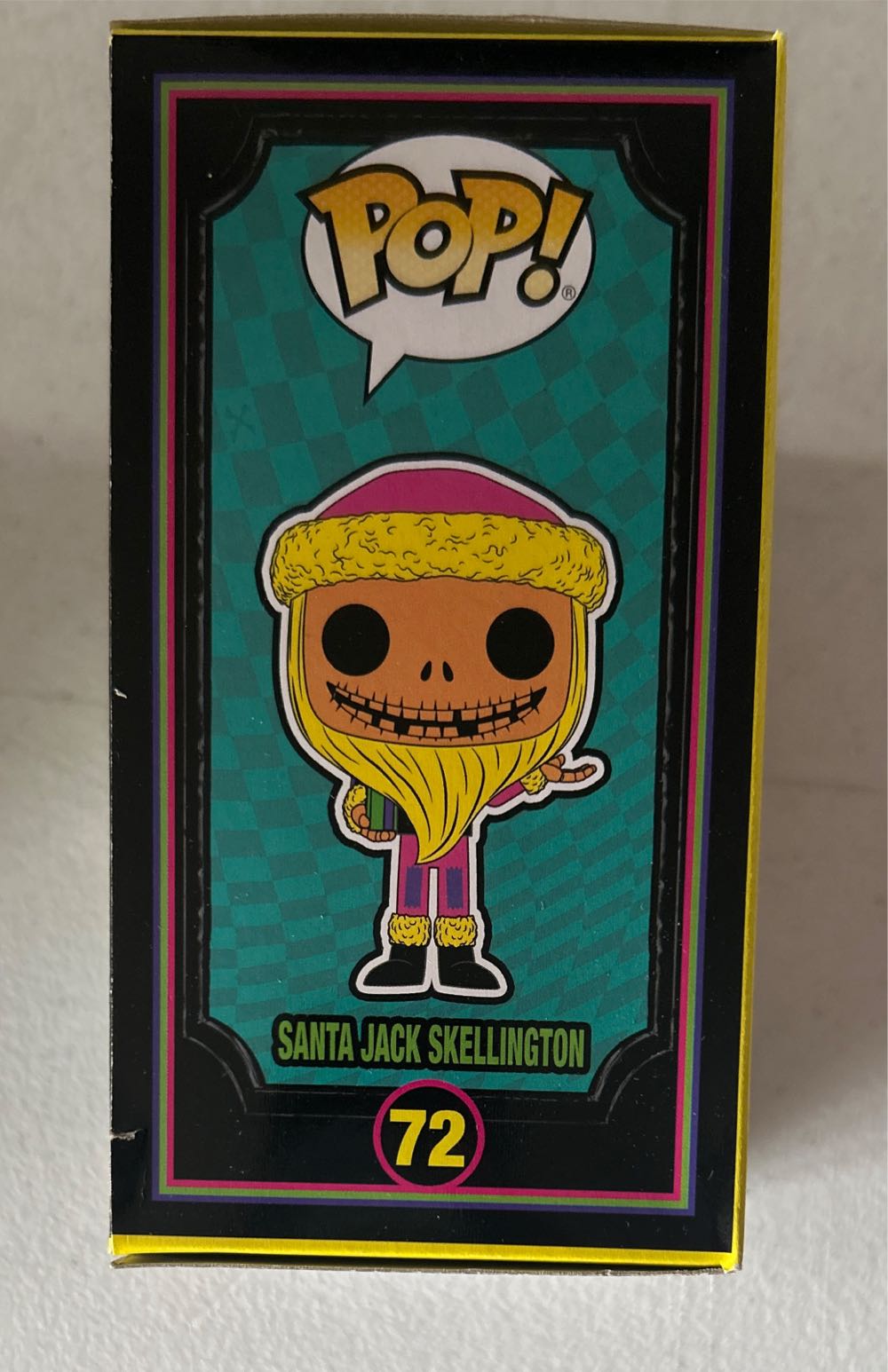 Santa Jack Skellington (Holiday, Black Light) #72 - The Nightmare Before Christmas vinyl figure collectible [Barcode 889698650021] - Main Image 4