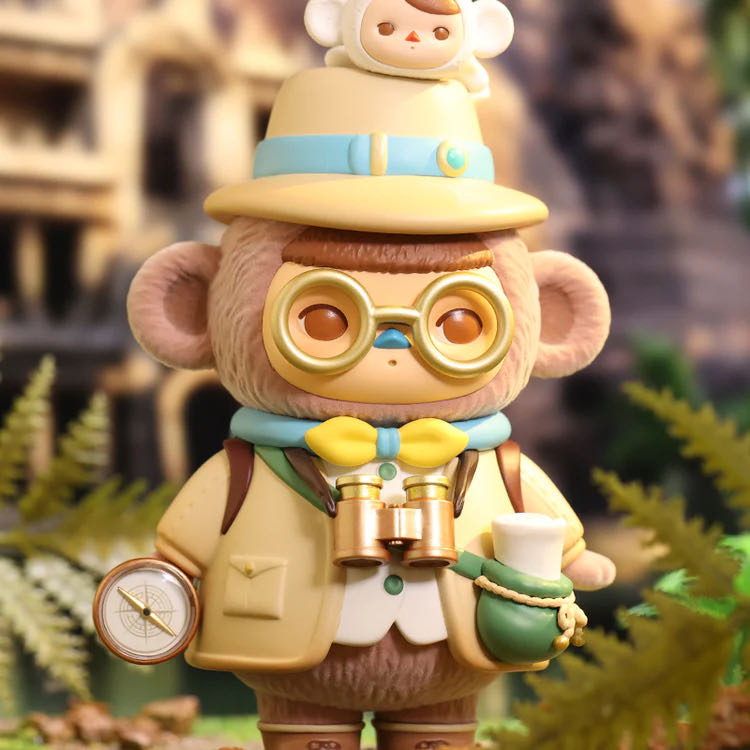 Pucky Monkey Archaeologist Baby  vinyl figure collectible [Barcode 6941448645917] - Main Image 2