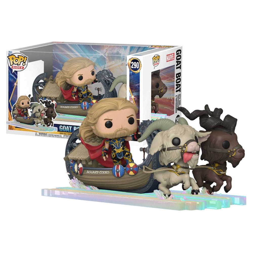 Goat Boat With Thor, Toothgnasher, & Toothgrinder - Thor vinyl figure collectible [Barcode 889698624206] - Main Image 2