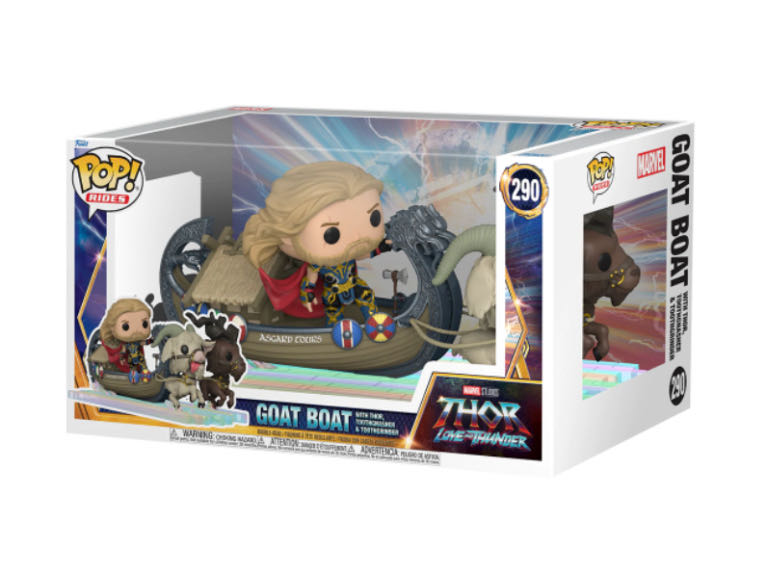 Goat Boat With Thor, Toothgnasher, & Toothgrinder - Thor vinyl figure collectible [Barcode 889698624206] - Main Image 3