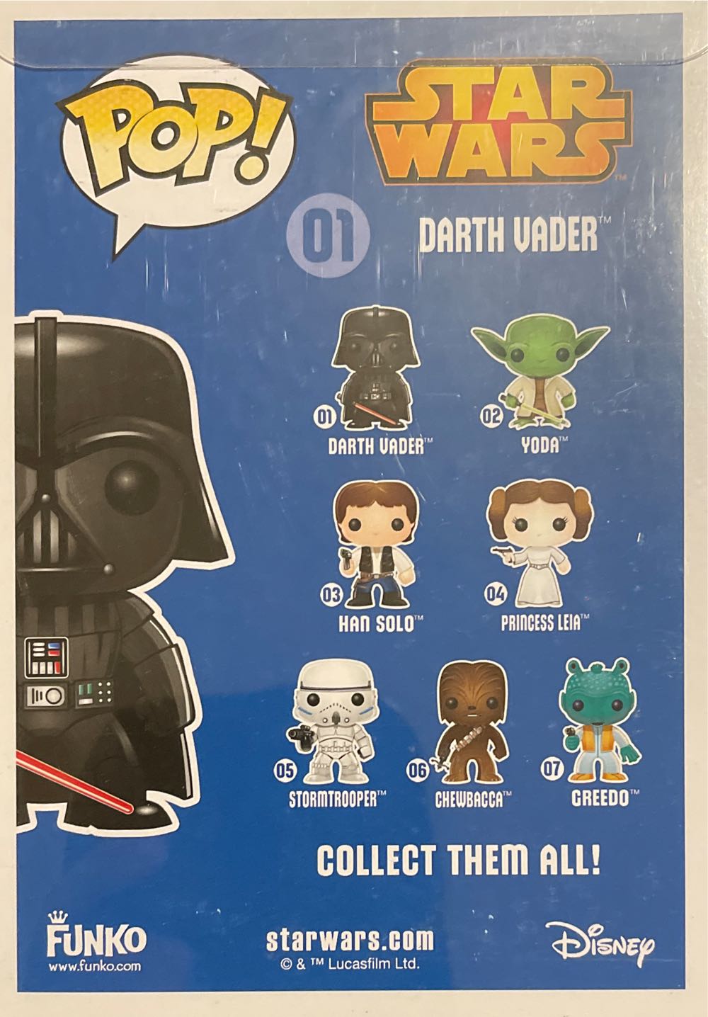 Star Wars #01 Darth Vader Metallic - Star Wars vinyl figure collectible - Main Image 3