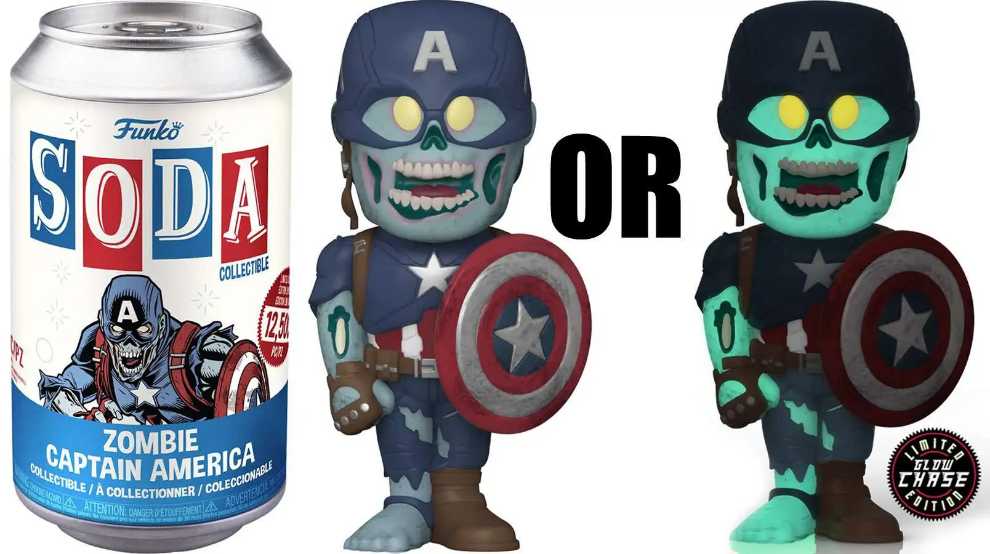 Marvel’s What If?: Zombie Captain America   vinyl figure collectible [Barcode 889698586689] - Main Image 3