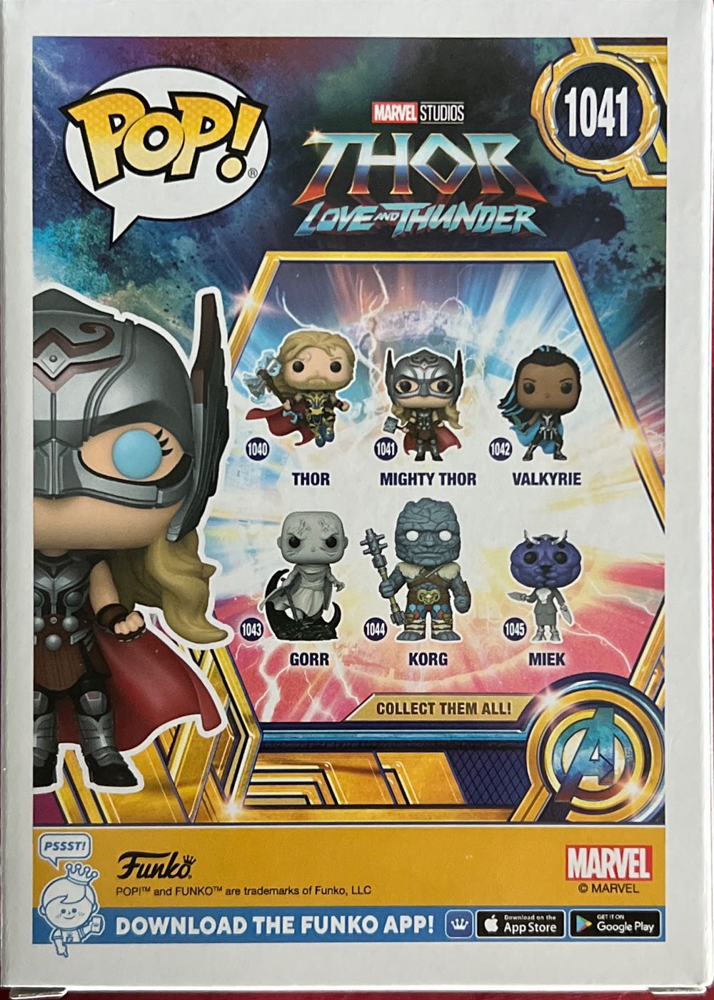 Mighty Thor Pop! 1041 (GITD) - Marvel Universe vinyl figure collectible [Barcode 889698641593] - Main Image 2