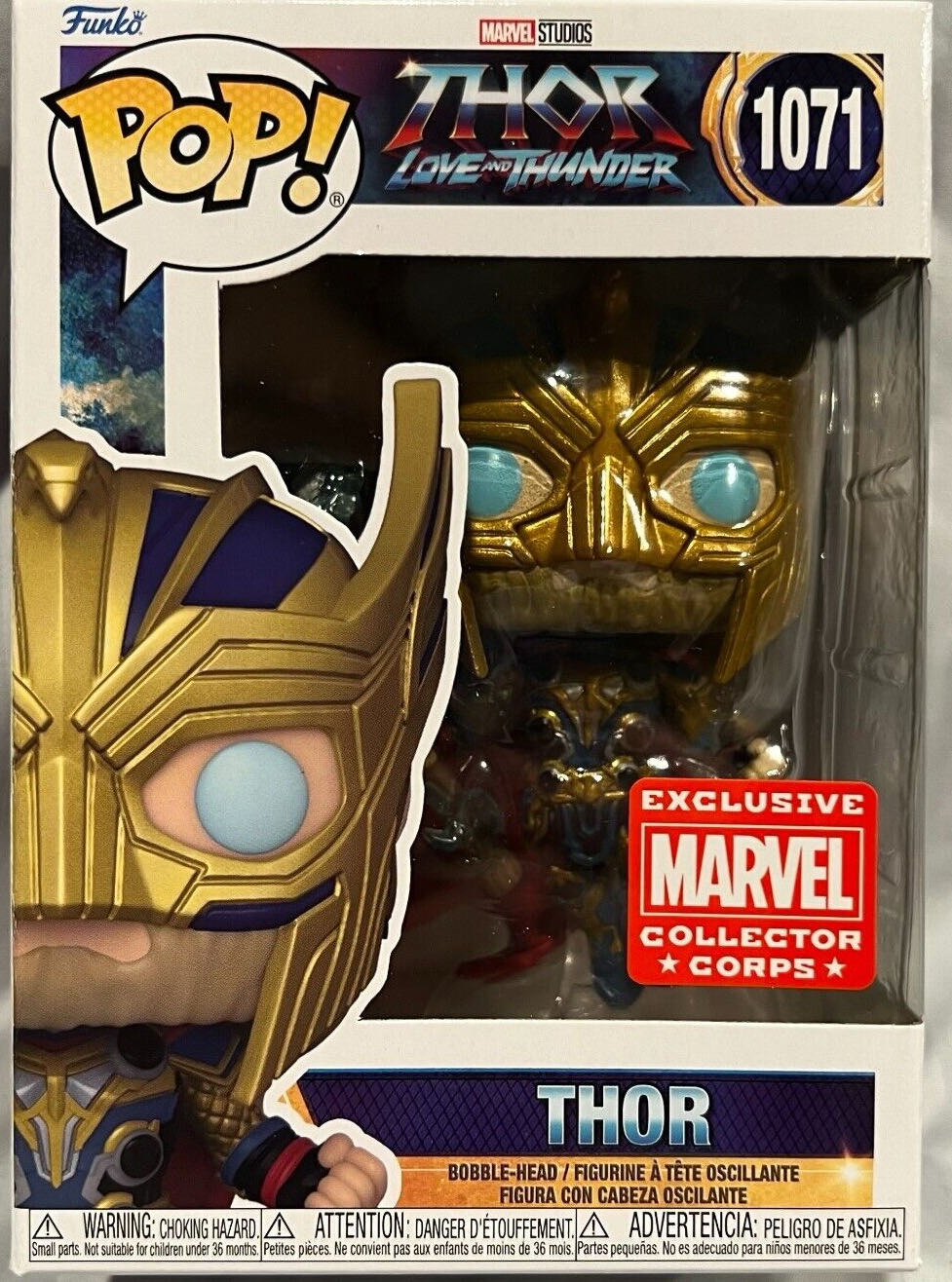 Mighty Thor Pop! 1041 (GITD) - Marvel Universe vinyl figure collectible [Barcode 889698641593] - Main Image 4