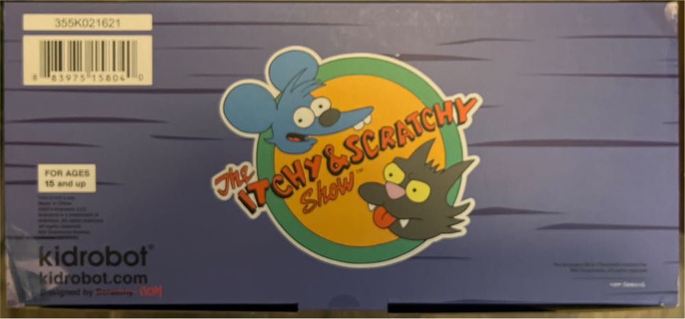 Kidrobot The Simpsons Itchy & Scratchy Medium Vinyl Figures  vinyl figure collectible [Barcode 883975158040] - Main Image 4