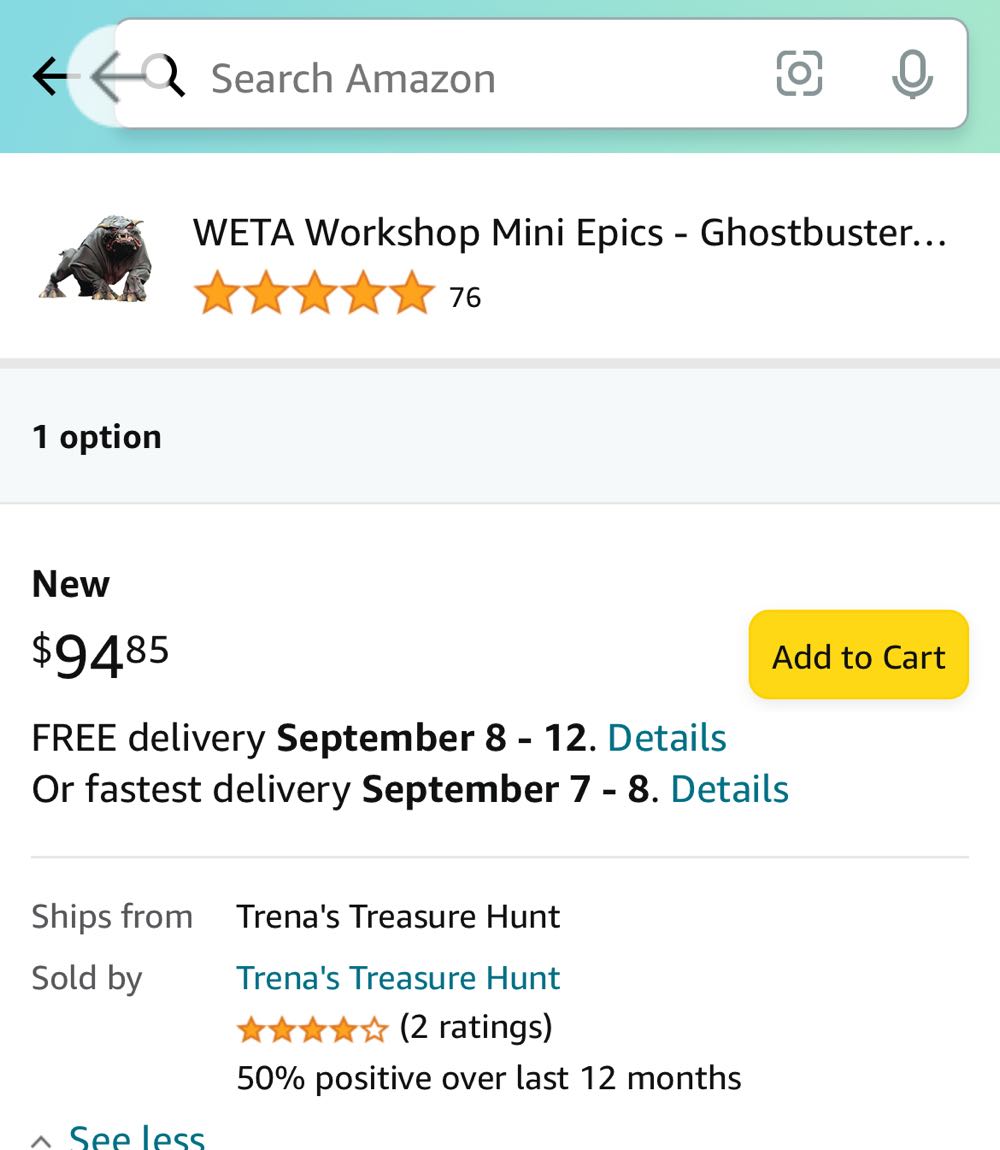 Weta Workshop Mini Epics Ghostbusters Zuul Terror Dog - Ghostbusters vinyl figure collectible [Barcode 9420024732045] - Main Image 4