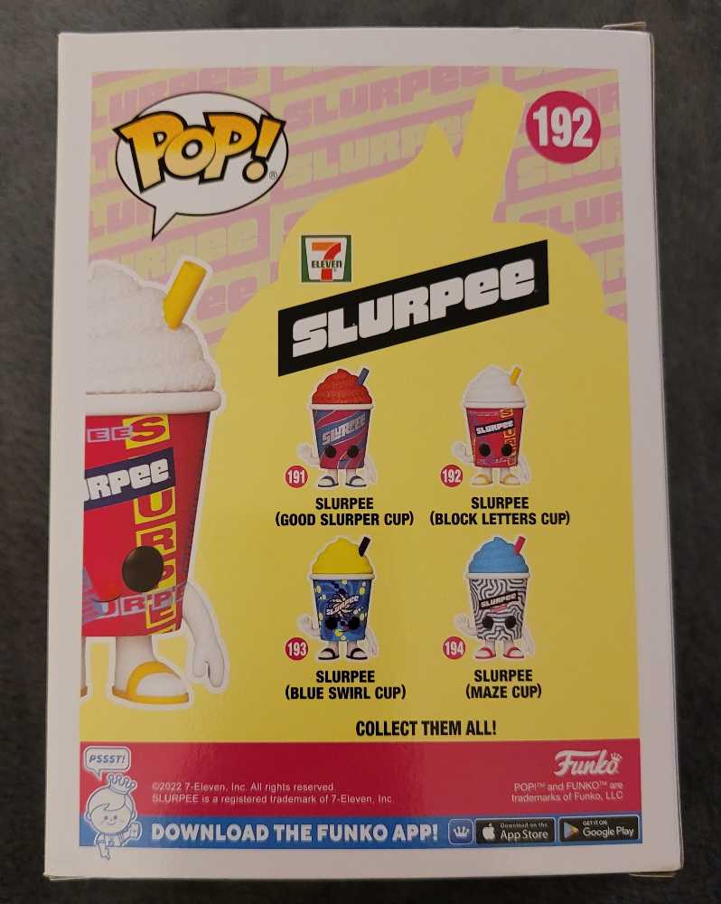 SLURPEE (BLOCK LETTERS CUP) 7-11 EXCLUSIVE  vinyl figure collectible [Barcode 889698631280] - Main Image 3