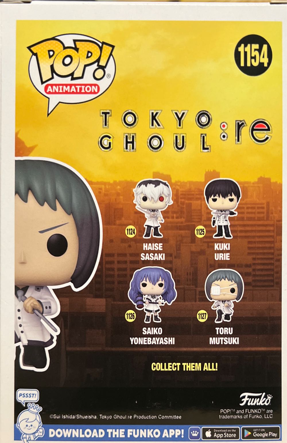 Toru Mutsuki 1154 Funko - Tokyo Ghoul vinyl figure collectible [Barcode 889698649360] - Main Image 3