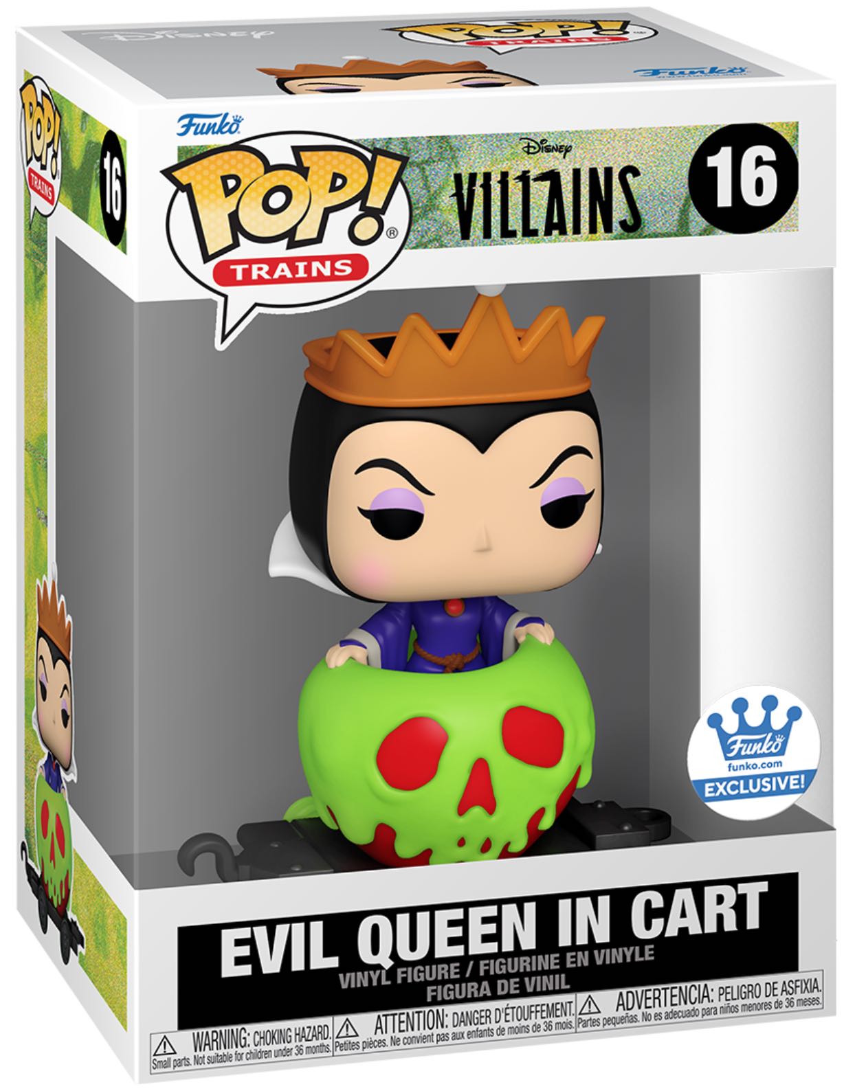 Evil Queen In Cart - 16 - Disney Villains - Exclusive -  Funko Pop Trains - Disney Villains vinyl figure collectible [Barcode 889698650946] - Main Image 3