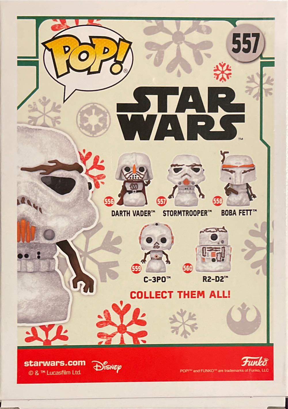 Stormtrooper Snowman - Star Wars vinyl figure collectible [Barcode 889698643382] - Main Image 3