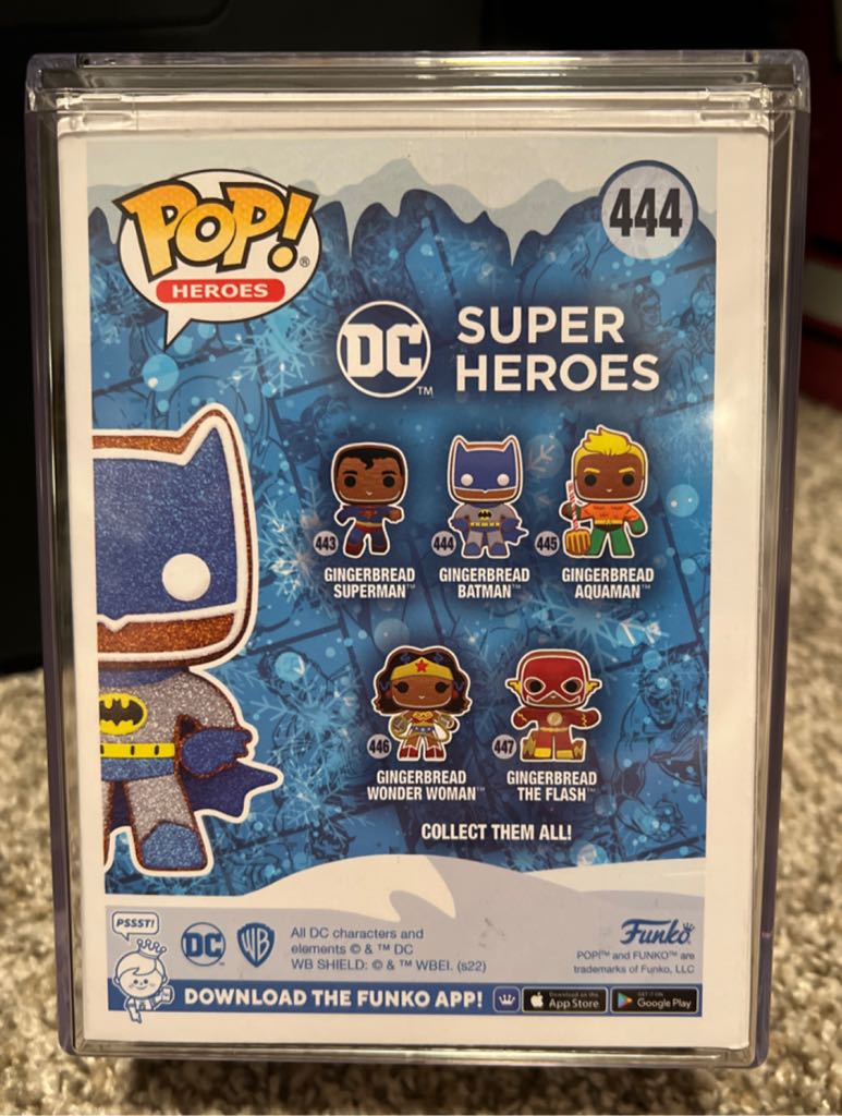 Gingerbread Batman Glitter Us Exclusive Pop! Rs - DC Comics vinyl figure collectible [Barcode 889698666404] - Main Image 2