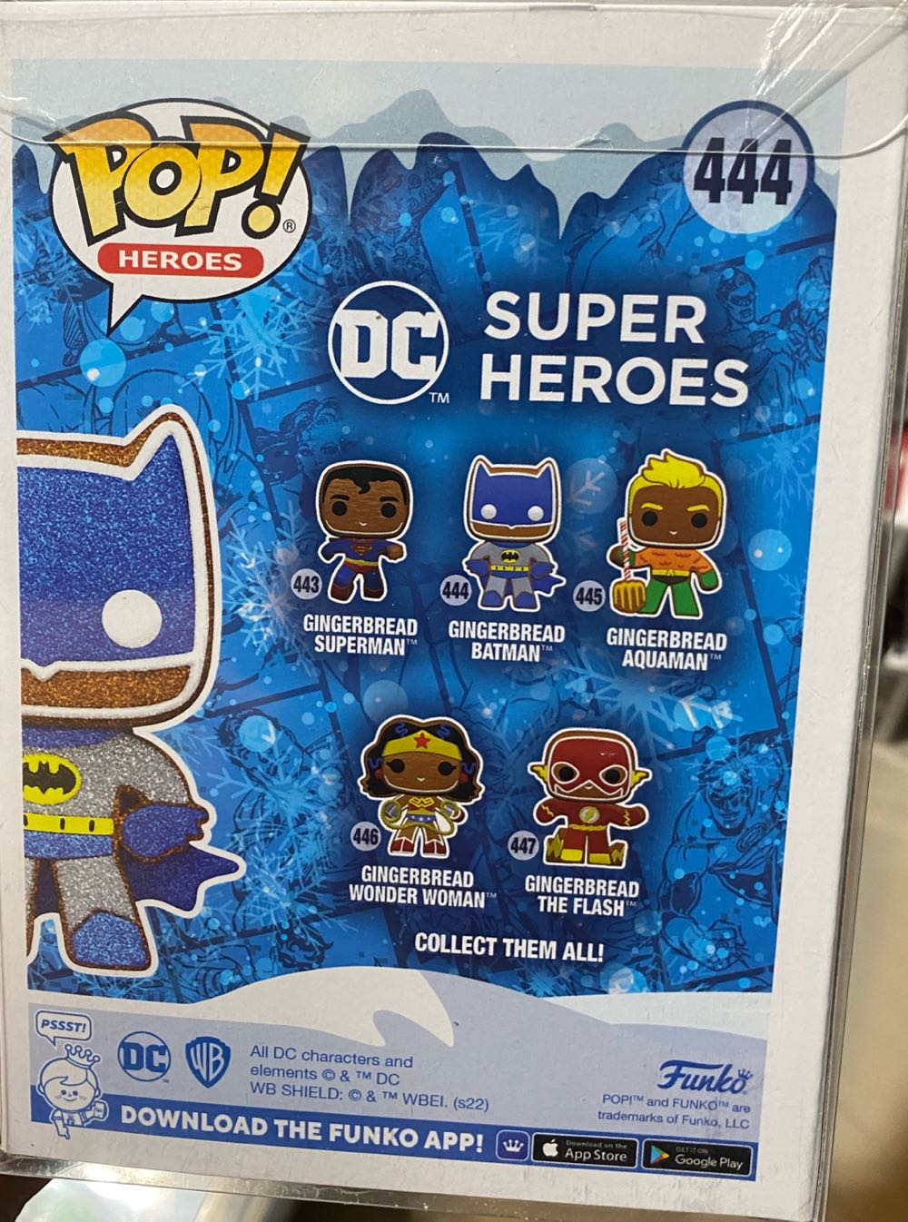 Gingerbread Batman Glitter Us Exclusive Pop! Rs - DC Comics vinyl figure collectible [Barcode 889698666404] - Main Image 4
