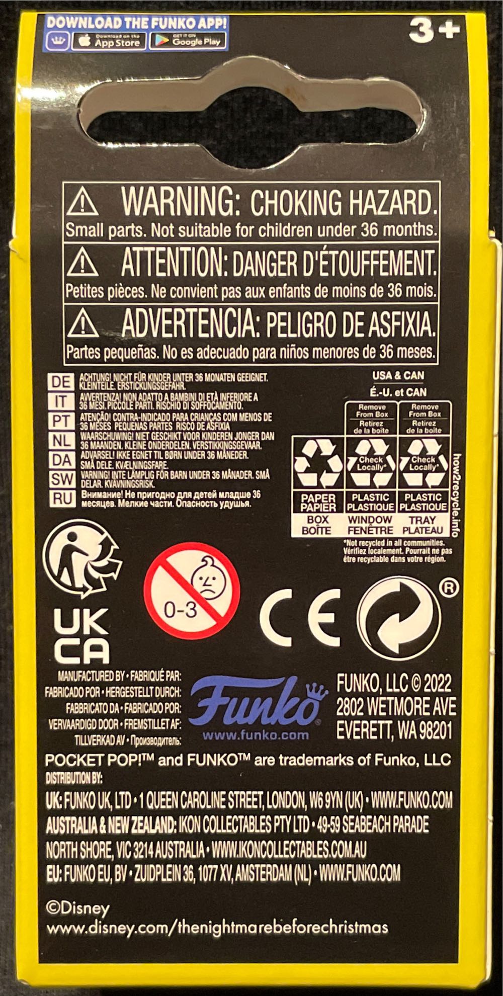 Zero - The Nightmare Before Christmas vinyl figure collectible [Barcode 889698639699] - Main Image 2