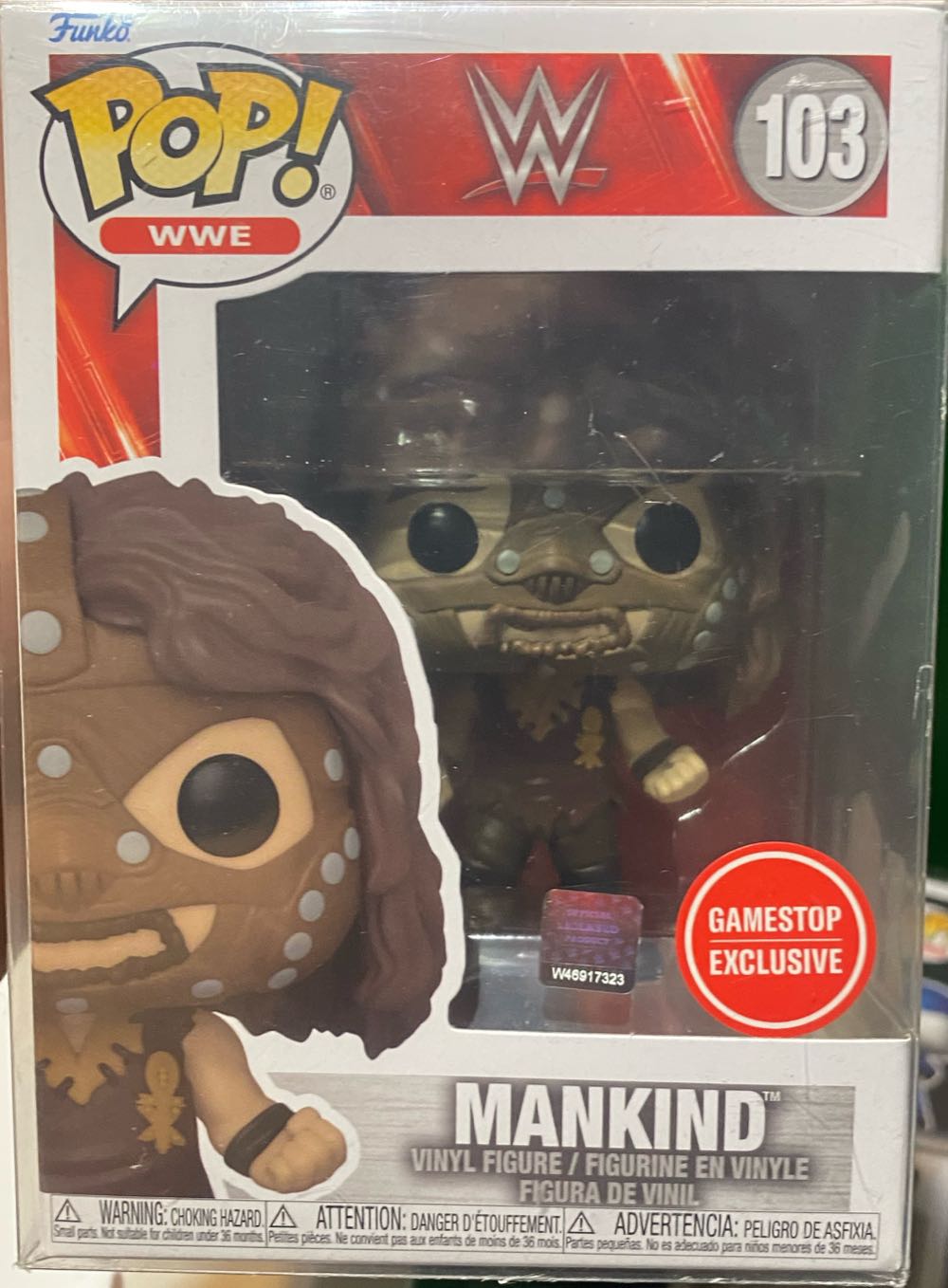 Mankind 103 Game Stop Exclusive - WWE vinyl figure collectible [Barcode 889698609388] - Main Image 3