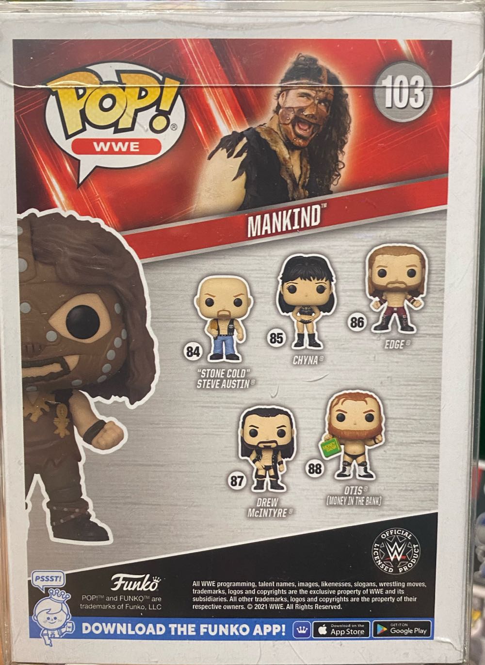 Mankind 103 Game Stop Exclusive - WWE vinyl figure collectible [Barcode 889698609388] - Main Image 4