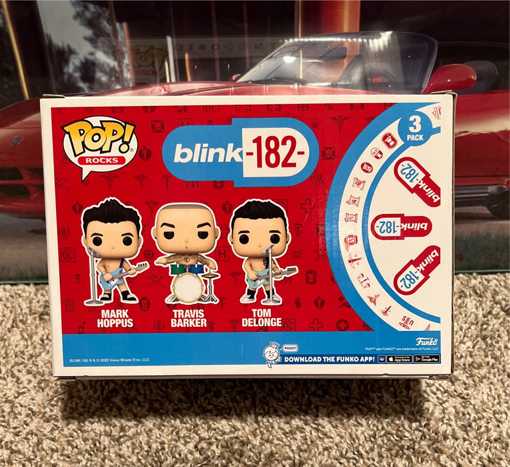 Mark Hoppus / Travis Barker / Tom Delonge 3-Pack (blink-182) - Musicians vinyl figure collectible [Barcode 889698678377] - Main Image 2