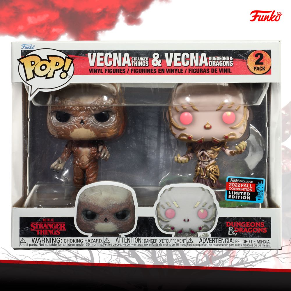 Vecna (Stranger Things) & Vecna (Dungeons & Dragons) (2 Pack) - Stranger Things vinyl figure collectible [Barcode 889698652117] - Main Image 3
