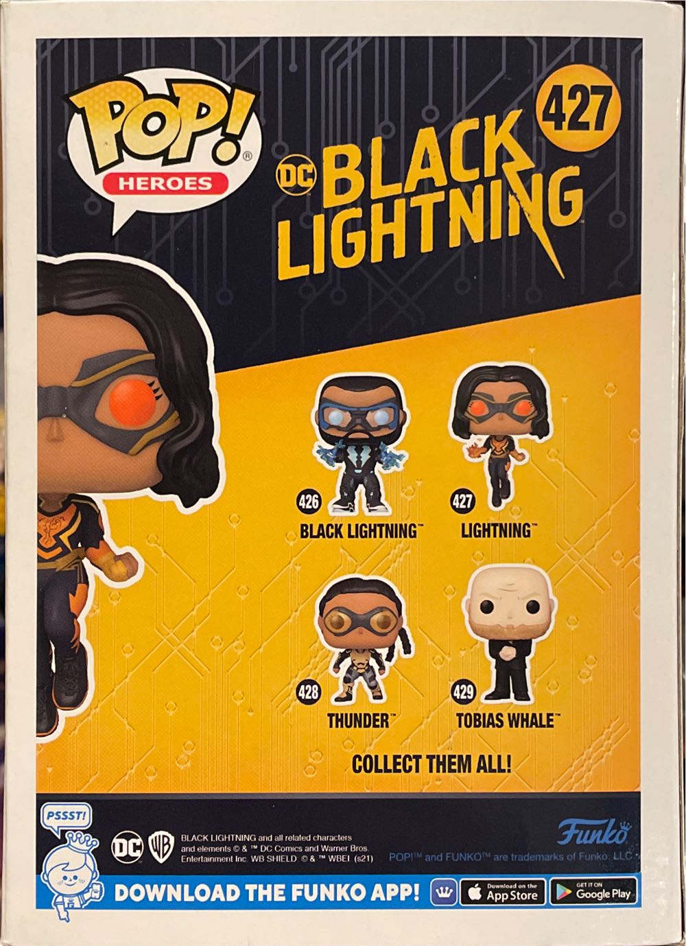 Black Lightning: Lightning, #427 - DC Comics vinyl figure collectible [Barcode 889698575904] - Main Image 3