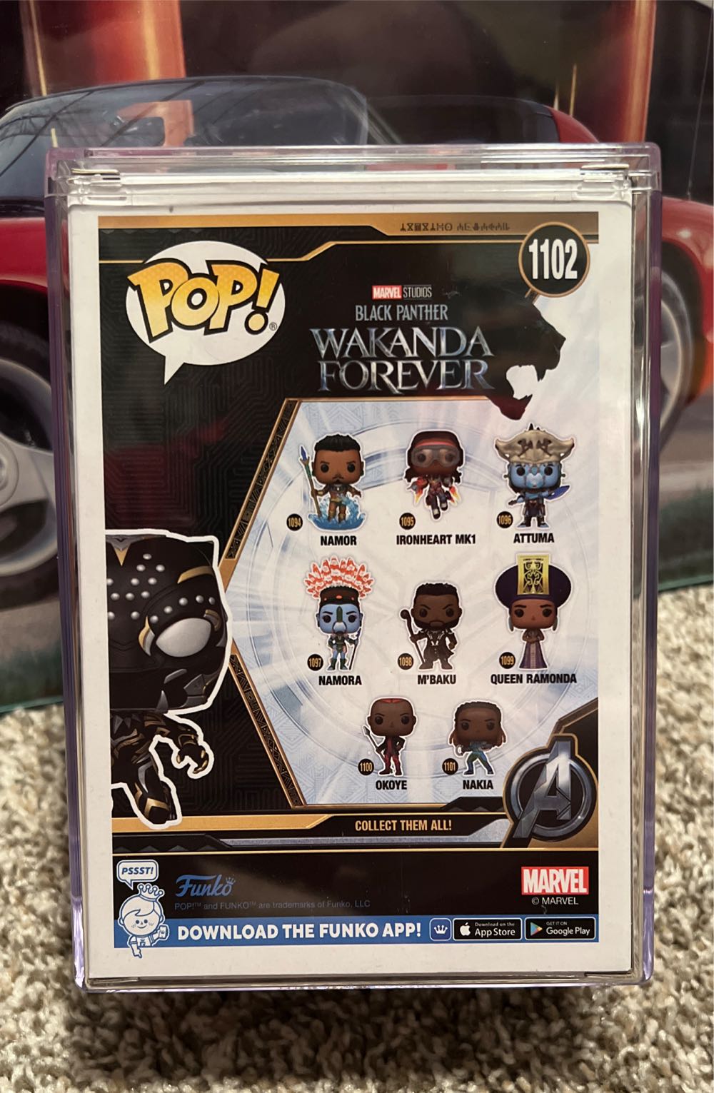 Black Panther(Shuri), #1102 - Marvel Universe vinyl figure collectible [Barcode 889698667180] - Main Image 2