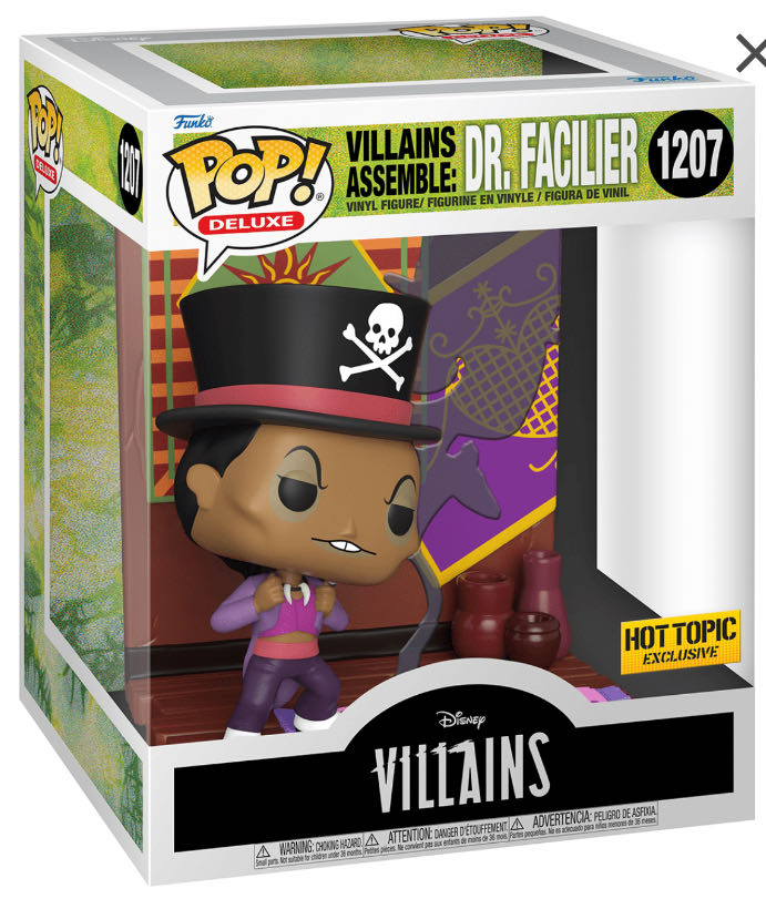 The Princess And The Frog Dr. Facilier Disney Villains Assemble Deluxe Pop! - Disney Villains vinyl figure collectible [Barcode 889698646802] - Main Image 2