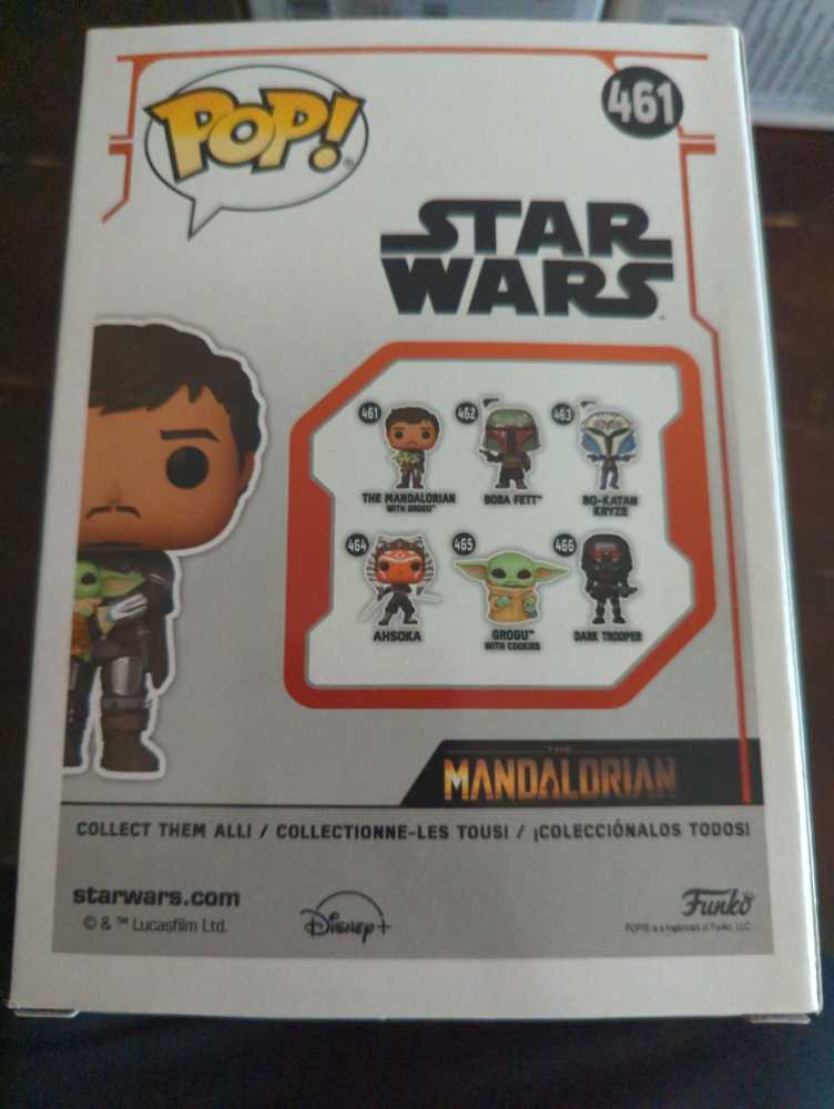 #461 Star Wars: The Mandalorian: The Mandalorian With Grogu - Star Wars: The Mandalorian vinyl figure collectible [Barcode 889698545259] - Main Image 2