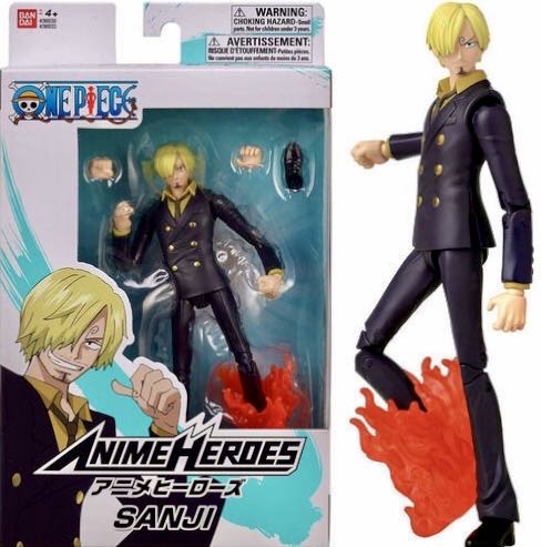 Anime Heroes Sanji - One Piece vinyl figure collectible [Barcode 045557369330] - Main Image 2
