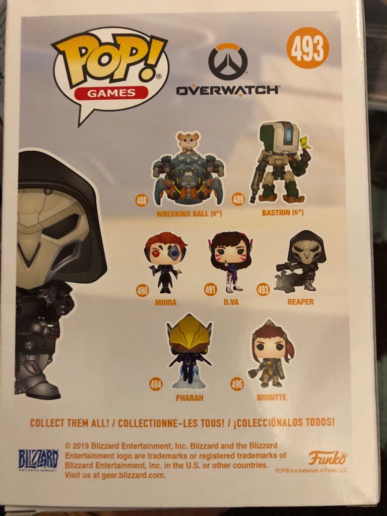 Over Watch: Reaper, #493 - Overwatch vinyl figure collectible [Barcode 889698374354] - Main Image 2